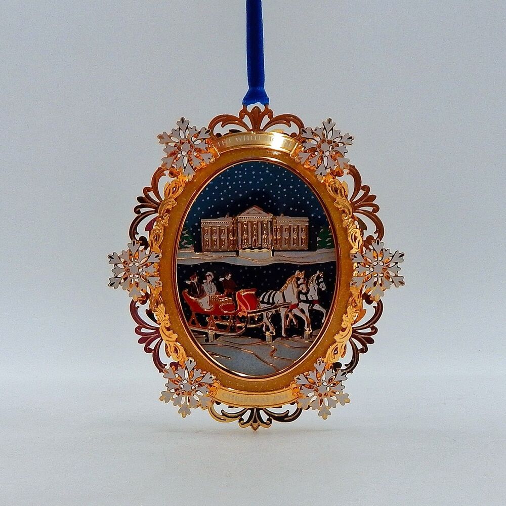 The White House Historical Association 2004 Christmas Ornament A Sleigh Ride